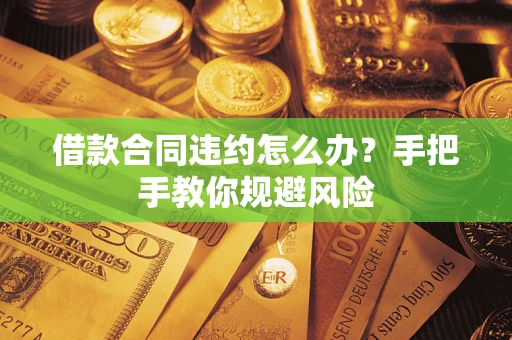 济南借款合同违约怎么办？手把手教你规避风险