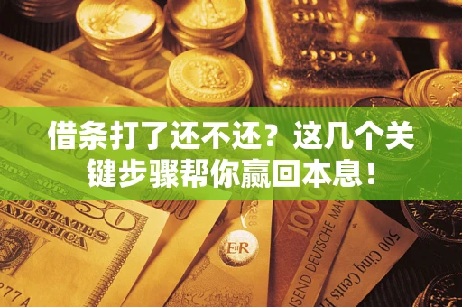 济南借条打了还不还？这几个关键步骤帮你赢回本息！