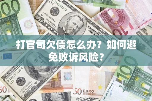 济南打官司欠债怎么办？如何避免败诉风险？