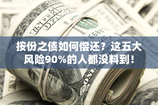 济南按份之债如何偿还？这五大风险90%的人都没料到！