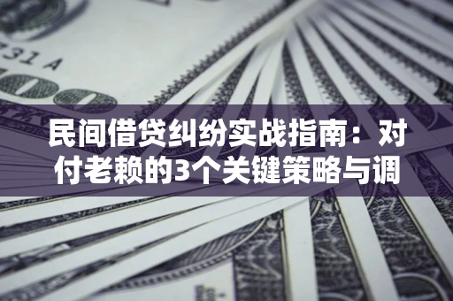 济南民间借贷纠纷实战指南：对付老赖的3个关键策略与调解盲区解析